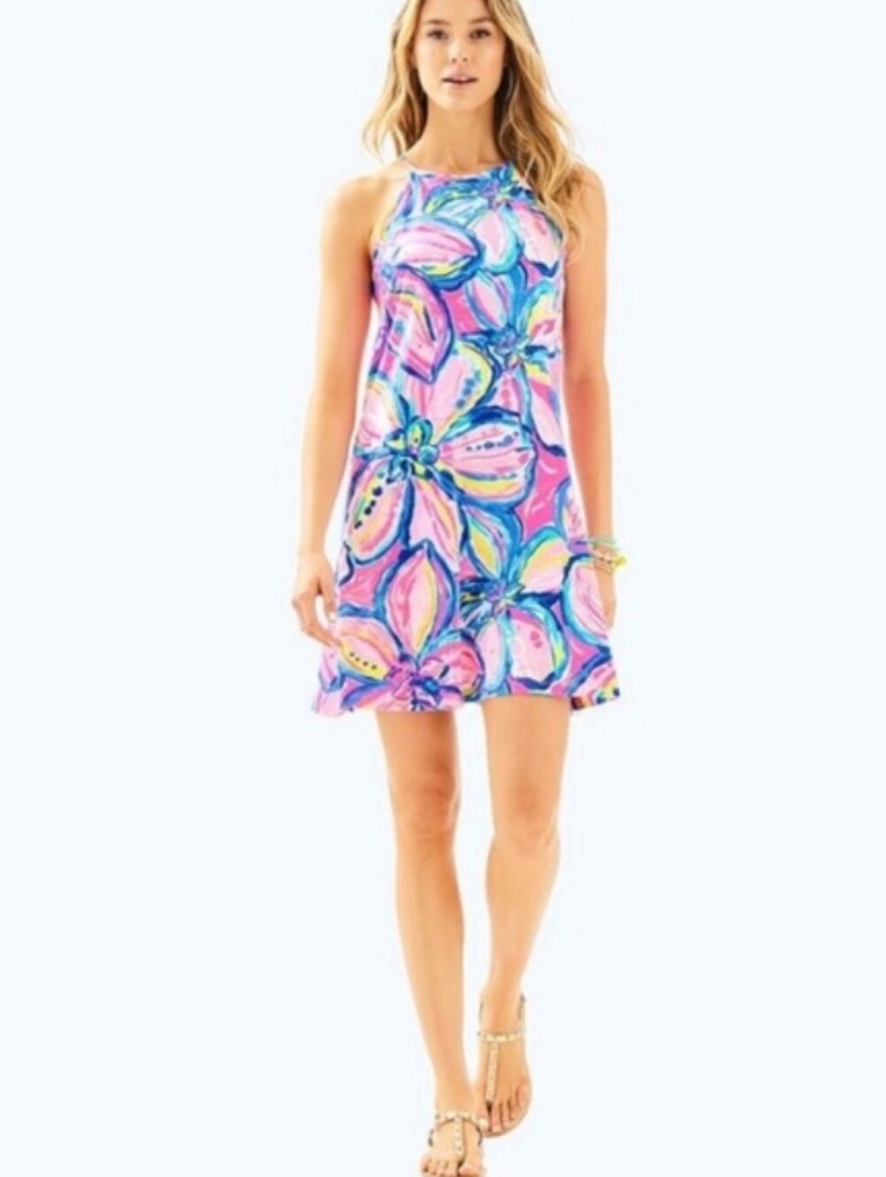 Lilly Pulitzer Women's XS Margot Colorful Floral Print Dress